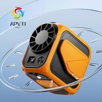 Quạt treo thắt lưng APVTI, Quạt làm việc ngoài trời có đèn pin 6000mAh, Mini gió mạnh Chống rơi Hấp thụ sốc USB Di động Power Bank Công trường xây dựng