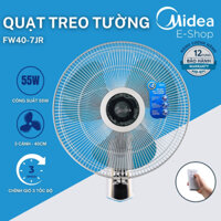 Quạt Treo Tường 3 Cánh Midea FW40-7JR (Quạt Điện 55W, Chỉnh Gió 3 Cấp, Có Điều Khiển Từ Xa)