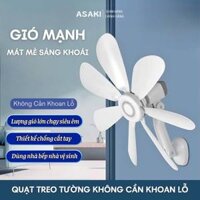 Quạt Treo Tường Asaki Quat Trần Siêu Mát Cho Nhà Bếp Phòng Tắm Dây Dài 1,5 Mét