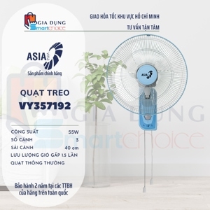 Quạt treo tường Asia L16018 (VY357790) - 45W