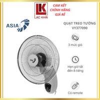 Quạt treo tường có remote Asia 3 cánh VY377090_xám