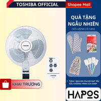 Quạt treo tường có Remote Toshiba F-WSA20(H)VN Chính hãng, 3 cánh, hẹn giờ tắt, điều khiển từ xa - HAPOS TOSHIBA