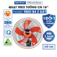 Quạt Treo Tường Công Nghiệp 2 Dây SanKyo B4 - Hàng chính hãng - Cam - 5 lá