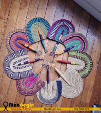 Quạt treo tường Decor – Quạt ba tiêu cói