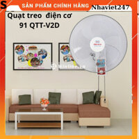 Quạt treo tường điện cơ 91 QTT-V2D-2 dây-Bộ Quốc Phòng-quạt khỏe-chạy êm-Bh 12 thang
