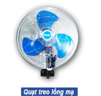 Quạt treo tường Komasu KM500-SIN ( lồng mạ, cánh tai voi)