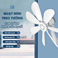 Quạt Treo Tường Mini Homemall Quạt Trần Gắn Tường Nhà Bếp Phòng Tắm Phòng Ngủ Điều Chỉnh 360 Độ