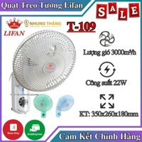 Quạt Treo Tường Mini Lifan T-109 - Công Suất 22w - Sải Cánh 20cm - Bảo Hành 12Tháng - Giao Màu Ngẫu Nhiên