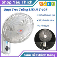 Quạt treo tường mini Lifan T-109-Quạt treo tường trong nha tắm.Công suất 22w-sải cánh 20cm-bảo hành 12t (Ship hỏa tốc)