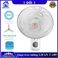 Quạt treo tường mini LIFAN T-109 ba tốc độ mát êm dịu thích hợp cho không gian nhỏ, bền bỉ tiết kiệm điện