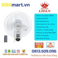 Quạt treo tường remote Lifan TE-1688