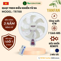 Quạt Treo Tường Remote YANFAN TR788 - Hẹn Giờ, Cánh 7 Lá 47W, Điều Chỉnh Gió Tự Nhiên