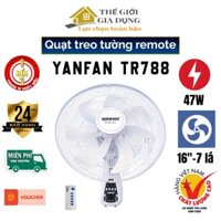 Quạt Treo Tường Remote YANFAN TR788 - Động Cơ Motor Dây Đồng - Điều Khiển Từ Xa