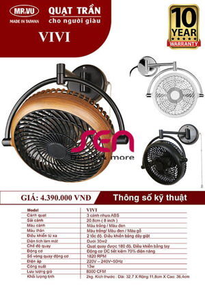 Quạt treo tường ROYAL VIVI