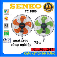 Quạt treo tường SENKO TR 1886-Quạt treo công nghiệp 75w- Quạt khoẻ,bền,đẹp,chính hãng giá rẻ
