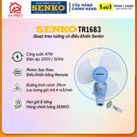 Quạt treo tường SENKO TR1683 Có điều khiển từ xa - Giao màu ngẫu nhiên - Hàng chính hãng bảo hành 12 tháng