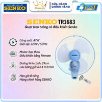 Quạt treo tường SENKO TR1683 Có điều khiển từ xa - Giao màu ngẫu nhiên - Hàng chính hãng bảo hành 12 tháng