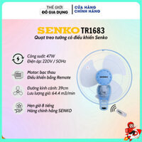 Quạt treo tường SENKO TR1683 Có điều khiển từ xa - Giao màu ngẫu nhiên - Hàng chính hãng bảo hành 12 tháng