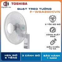 Quạt Treo Tường Toshiba F-WSA20(H)VN,3 Tốc Độ ,55W Siêu Tiết Kiệm,Có Điều Khiển, Bảo Hành Chính Hãng 1 Năm