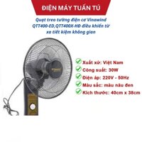 Quạt treo tường , treo cổ ,điện cơ x19, điện cơ Vinawind QTT400-ED,QTT400X-HĐ điều khiển từ xa tiết kiệm điện