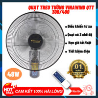 Quạt treo tường Vinawind QTT300-400 Điện Cơ Thống Nhất có điều khiển bảo hành 12 tháng