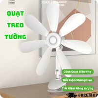 Quạt Treo Tường XUKA Thiết Kế Nhỏ Gọn Tặng Kèm Miếng Dán Tường Treo Bất Cứ Đâu