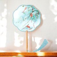 Quạt Tròn Cổ Trang Phong Cách Cổ Trang Truyền Thống Dùng Để Tạo Dáng Chụp Ảnh Cosplay Ngày Tết