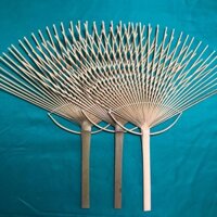 Quạt tròn khung tre, quạt tròn khung xương, quạt bán thành phẩm thủ công, quạt phong cách Nhật Bản DIY