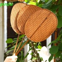 Quạt Tròn LONGQIYING, Quạt Dệt Tre Vintage Retro, Phong Cách Trung Hoa Sáng Tạo Handmade Cổ Điển Quạt Quay Tay Làm Mát Mùa Hè