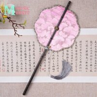 Quạt Tròn MUSICBOXTT, Quạt Quay Tay Cổ Retro, Trang Trí Nhà Cuộn Gấp Vintage Trang Trí Thủ Công Quạt Trang Phục Nữ Hanfu Sườn Xám