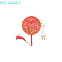 Quạt tròn SOLARZA Hướng dẫn sử dụng Quạt nhóm cô dâu Quạt lễ hội tinh tế Sản phẩm hoàn thiện đẹp Phong cách cổ xưa Tay cầm quạt tua rua Tay cầm thủ công tinh tế Quạt quần áo Xiuhe