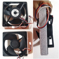 Quạt tủ lạnh HITACHI 3 dây 12V 12.5 x 12.5cm hàng hãng