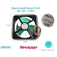 Quạt tủ lạnh Sharp - Quạt tản nhiệt tủ lạnh Sharp 12x12- Mới hãng - F210