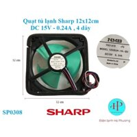 Quạt tủ lạnh Sharp - Quạt tản nhiệt tủ lạnh Sharp 12x12- Mới hãng - F210