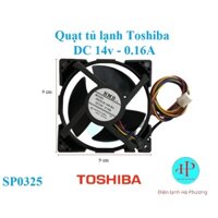 Quạt tủ lạnh Toshiba - Quạt tản nhiệt tủ lạnh Toshiba 9x9cm- Mới hãng - F160