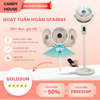 Quạt tuần hoàn không khí Goldsun GFA-6041, quạt điện đứng có điều khiển, 12 cấp tốc độ, phân phối không khí mát đều đặn