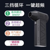 Quạt Turbo Mini Cắm Trại Ngoài Trời Quạt Cầm Tay 130k Tốc Độ Cao Không Chổi Than Máy Thổi Bụi