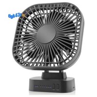 Quạt USB có thể sạc lại Mini để bàn có thể gập lại 3 tốc độ 7 lá Quạt yên tĩnh di động cho văn phòng Cắm trại ngoài trời