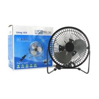 Quạt usb mini lồng sắt lileng 819 chính hãng cỡ lớn 20cm cực mát