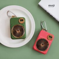 Quạt USB mini sạc tích điện Radio clock