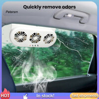 Quạt xả ô tô năng lượng mặt trời PP Quạt khử mùi Quạt khử mùi Quạt ô tô năng lượng mặt trời tốc độ cao Máy lọc không khí với thiết kế lỗ thông hơi Bộ khử mùi tản nhiệt hiệu quả để làm mát lái xe