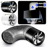 Quạt Xả Tắt Tiếng SNSUH, Quạt Hút Siêu Hút 4 '' 6 '', Ống Thông Gió Không Khí Đen Trắng Đa Năng Vệ Sinh Trần Tăng Áp Nhà Bếp Gia Đình