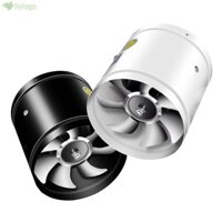 Quạt Xả YOLOGO, Quạt Xả Tắt Tiếng Siêu Hút 4 '' 6 '', Ống Đa Năng Vệ Sinh Đen Trắng Thông Gió Không Khí Trần Tăng Áp Nhà Bếp Gia Đình