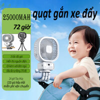 Quạt xe đẩy cho bé, quạt kẹp xe đẩy quạt bạch tuộc, quạt cầm tay bạch tuộc, vòng kẹp, quạt xe đẩy - Cool 720 độ - pin 25000mAh - Sử dụng 72 giờ - Đế quạt linh hoạt đa chức năng