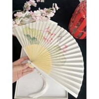Quạt Xếp Cầm Tay Bằng Tre Phong Cách Trung Hoa Cổ Điển