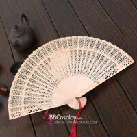 Quạt Xếp Gỗ Trơn