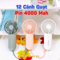 Quạt Xiaomi S202 Cầm Tay 12 cánh, Dual Fan, 4000mah