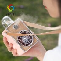 Quạt Xịt Cầm Tay APVTI, Quạt Phun Sương Di Động Ánh Sáng 3 Bánh Răng, Đồ Dùng Mùa Hè Máy Tạo Độ Ẩm Mặt Hấp Tiếng Ồn Thấp Quạt Điều Hòa Mini Ngoài Trời