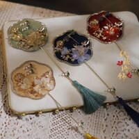 Quạt Xiuhe Quạt Mini Tát Quạt Sườn Xám Phong Cách Ảnh Cưới Đạo Cụ Cổ Nhỏ Cô Dâu Quạt #TS0304#