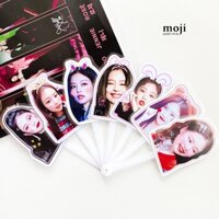 Quạt xòe idol BLACKPINK Jennie cute face má hồng 140423